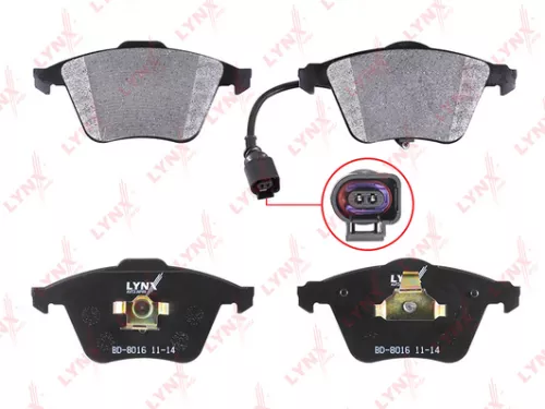 LYNXAUTO Disc brake pads, front (BD-8016)