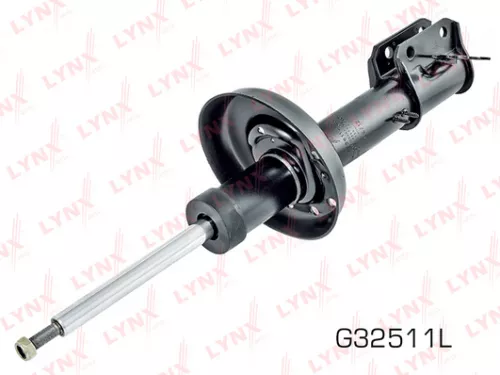 Shock absorber strut gas, left, front