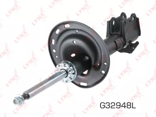 Shock absorber strut gas, left, front