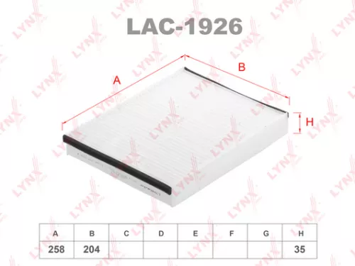 LYNXAUTO Cabin filter (LAC-1926)