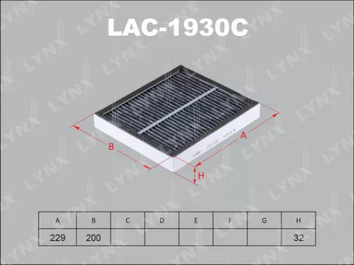 Cabin filter, carbon