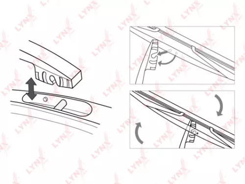 LYNXAUTO Rear wiper blade, 300mm (LR30D)