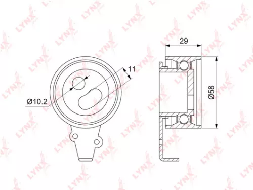 Tension pulley, timing belt