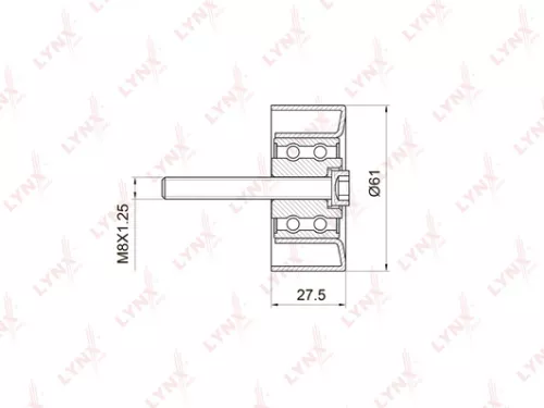 Deflection/Guide pulley, timing belt