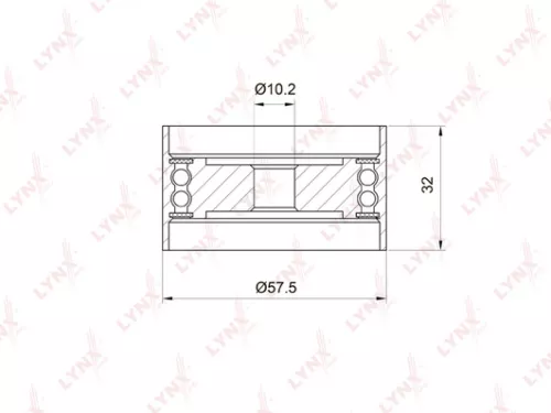 Deflection/Guide pulley, timing belt