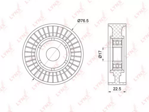 Tensioner Pulley, poly v-belt