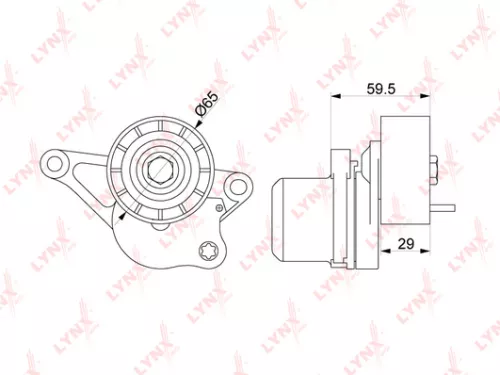 LYNXAUTO Belt tensioner, poly v-belt (PT-3191)