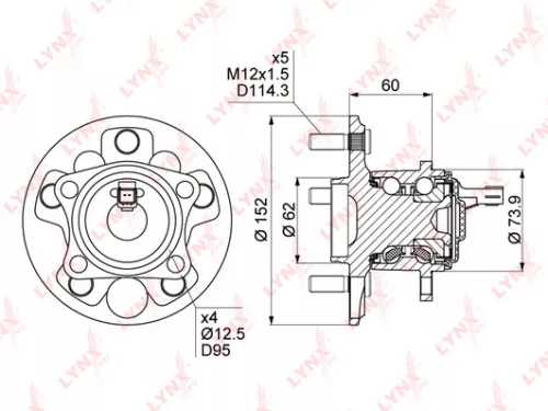 LYNXAUTO Wheel Hub (WH-1089)